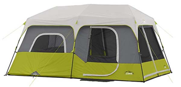 CORE 9 Person Instant Cabin Tent - Camping Tents with Rooms 