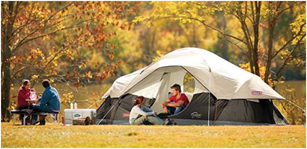 Coleman 8-Person / Car Camping Tent - Coleman Arch Rock Dome Tent 8 Person