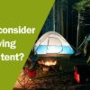 What to consider when buying camping tent?