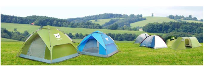 Night Cat Waterproof Camping Tent - Camping Site