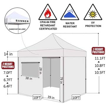 Canopy Tent 10x10 with Sides