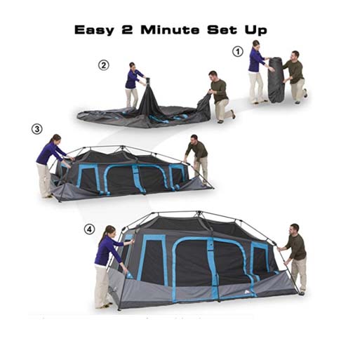 Ozark Trail 10 Person Tent - Easy Setup