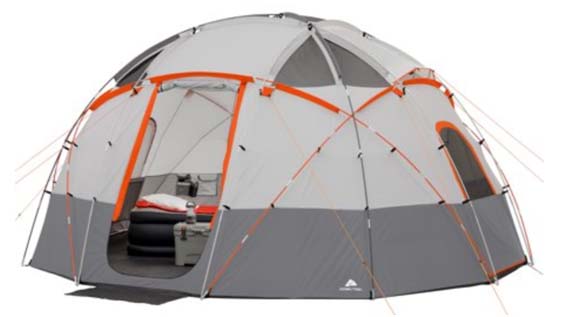 Ozark Trail 12-Person Base Sphere Camp Tent with Light