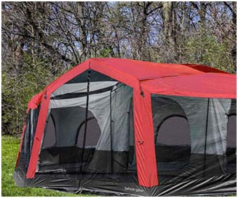 Tahoe 4 Room Tent with Screened Porch Full View