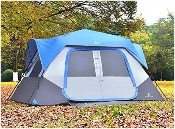 Alpha Camp 8 Person Instant Cabin Tent - Family Camping tent