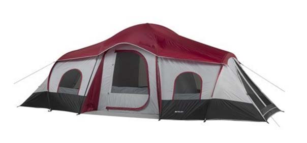 Ozark trail 10 Person 3 Room Family Cabin Tent - top rated camping tent