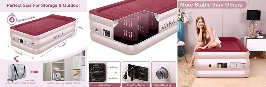 Bayka Twin Air Mattress Specification