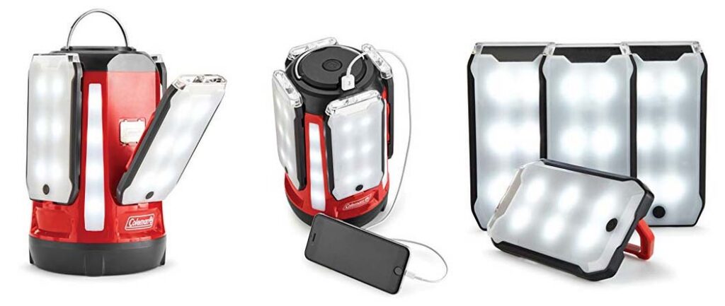 Coleman Multi-Panel Lantern - Camping Tent Lighting Ideas