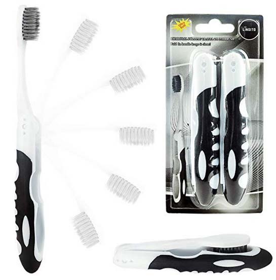 Travel Charcoal Toothbrush, On The Go Folding Feature - 3-day backpacking checklist – Toothbrush