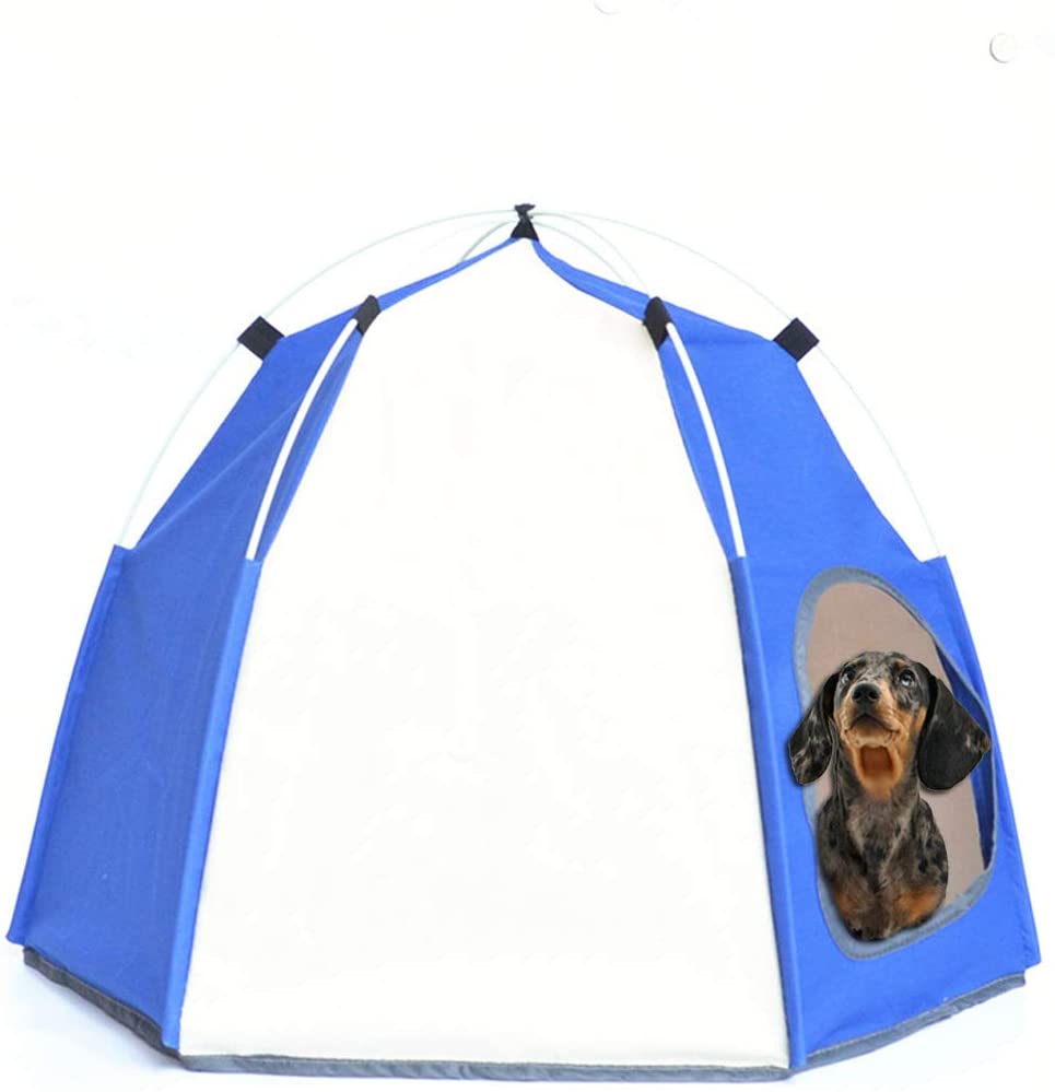 Lifeunion Dog and Cat Waterproof Tent Small Dogs Foldable Cooling House Bed - Camping Tents for Dogs