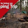 what to bring on a camping trip