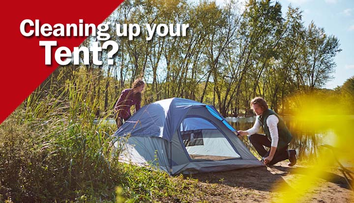 cleaning up your tent