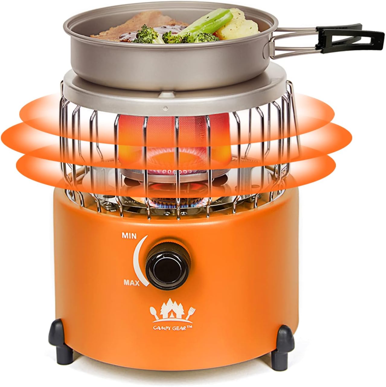 Campy Gear Chubby 2 in 1 Portable Propane Heater & Stove